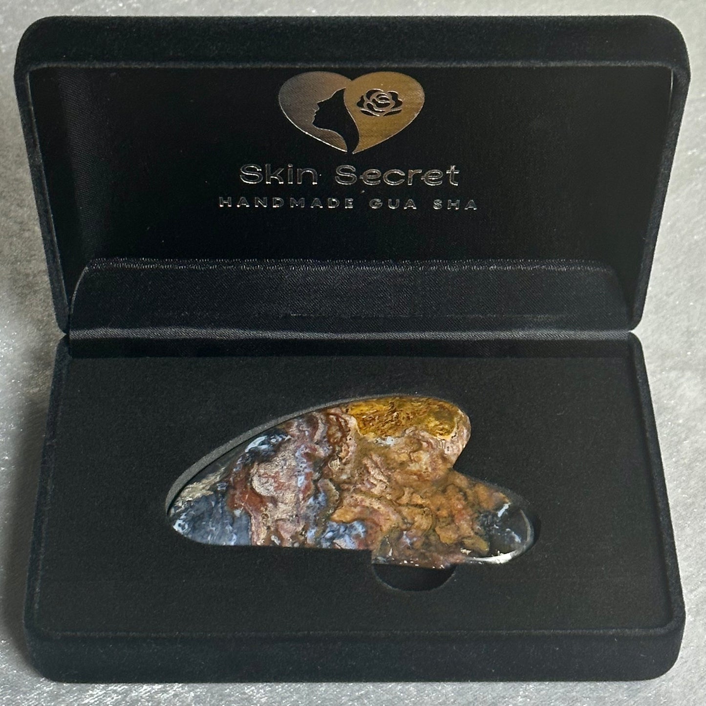 Jasper Heart Gua Sha Face Massage Tool