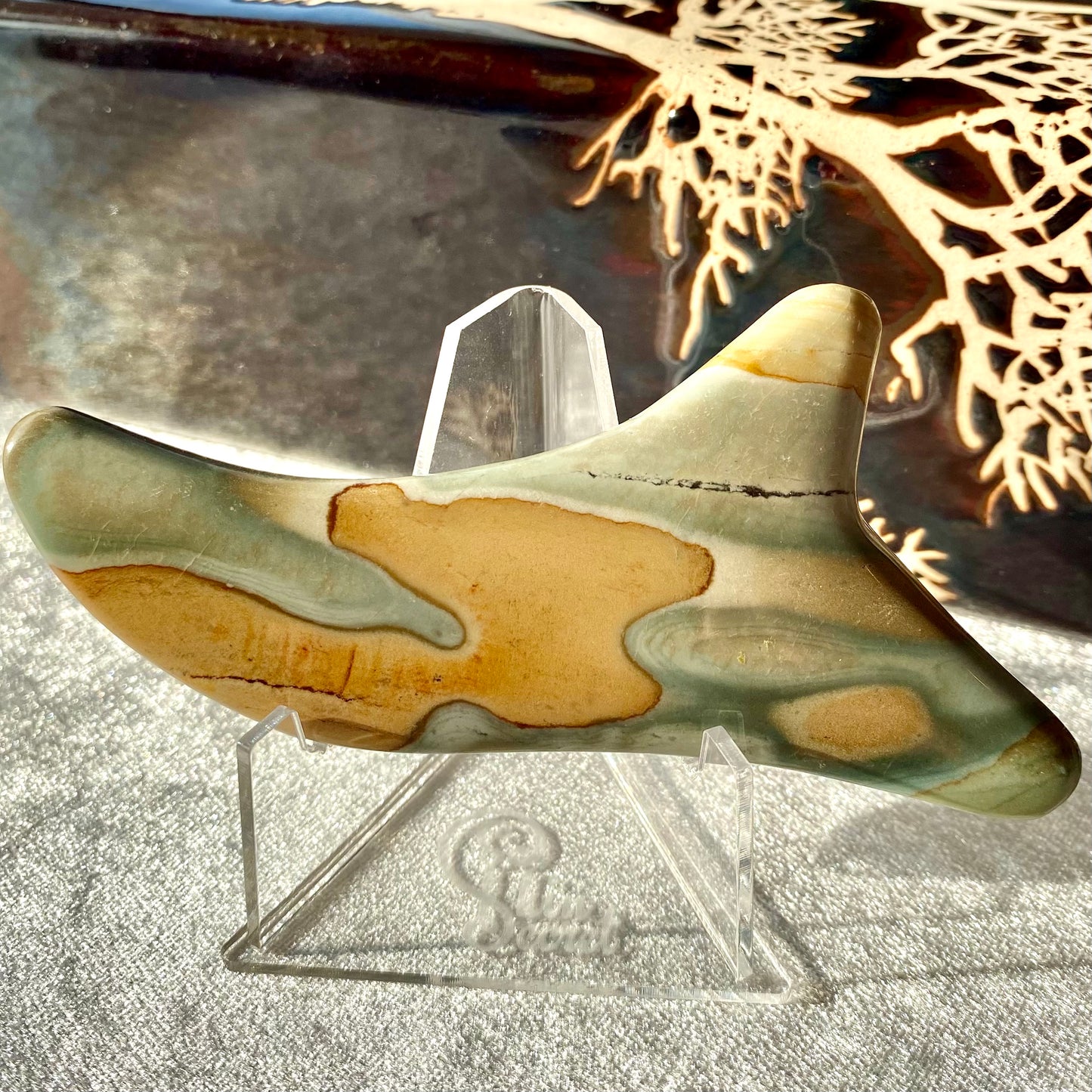 Jasper Wave Gua Sha Face Massage Tool