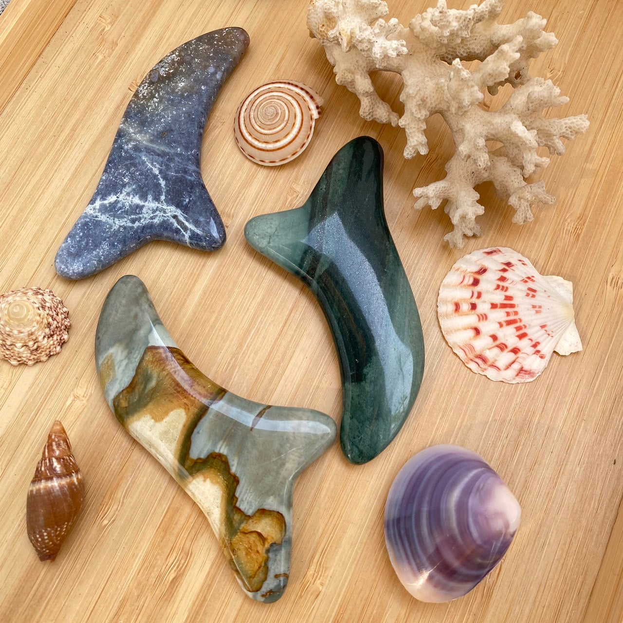 Jasper Wave Gua Sha Face Massage Tool