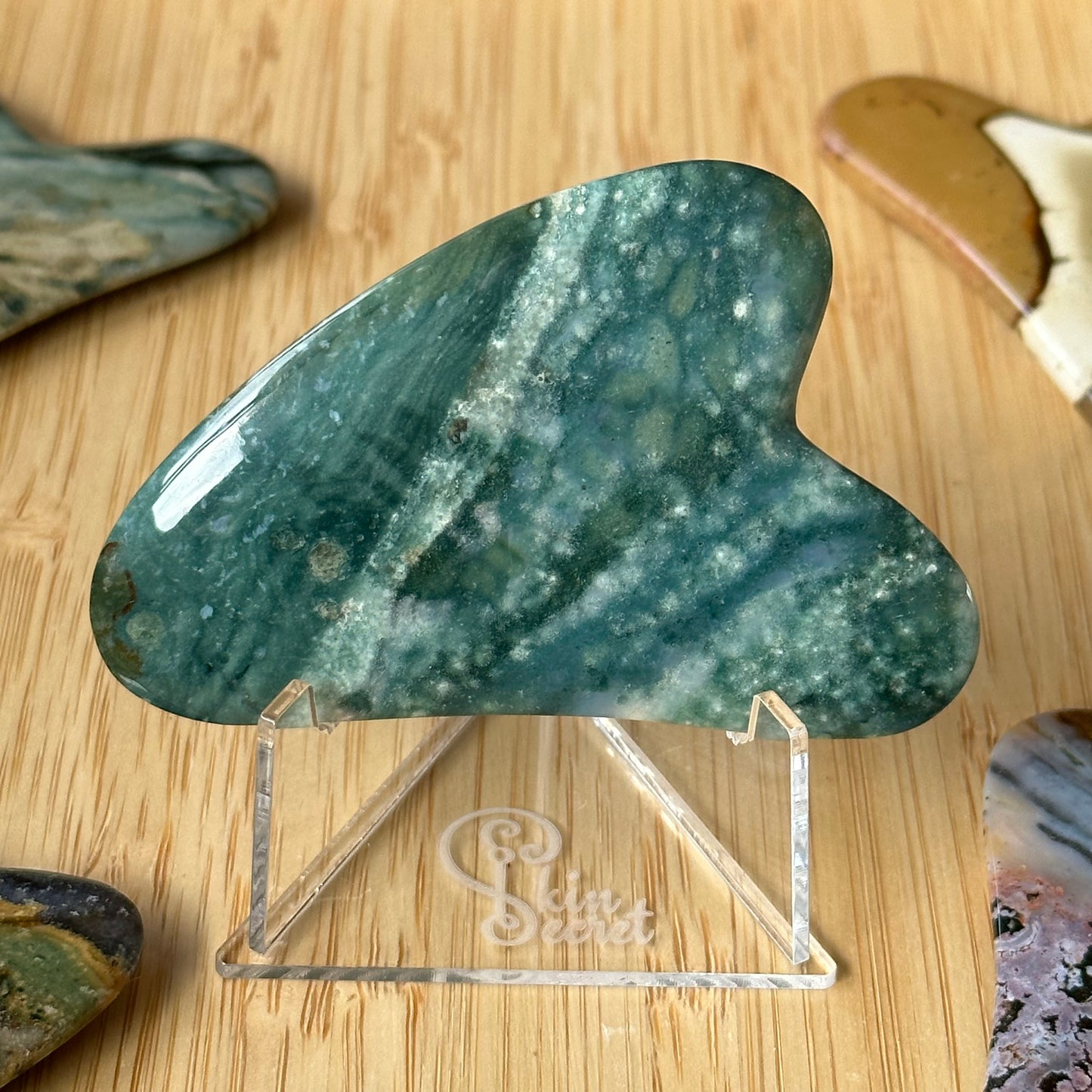 Jasper Heart Gua Sha Face Massage Tool