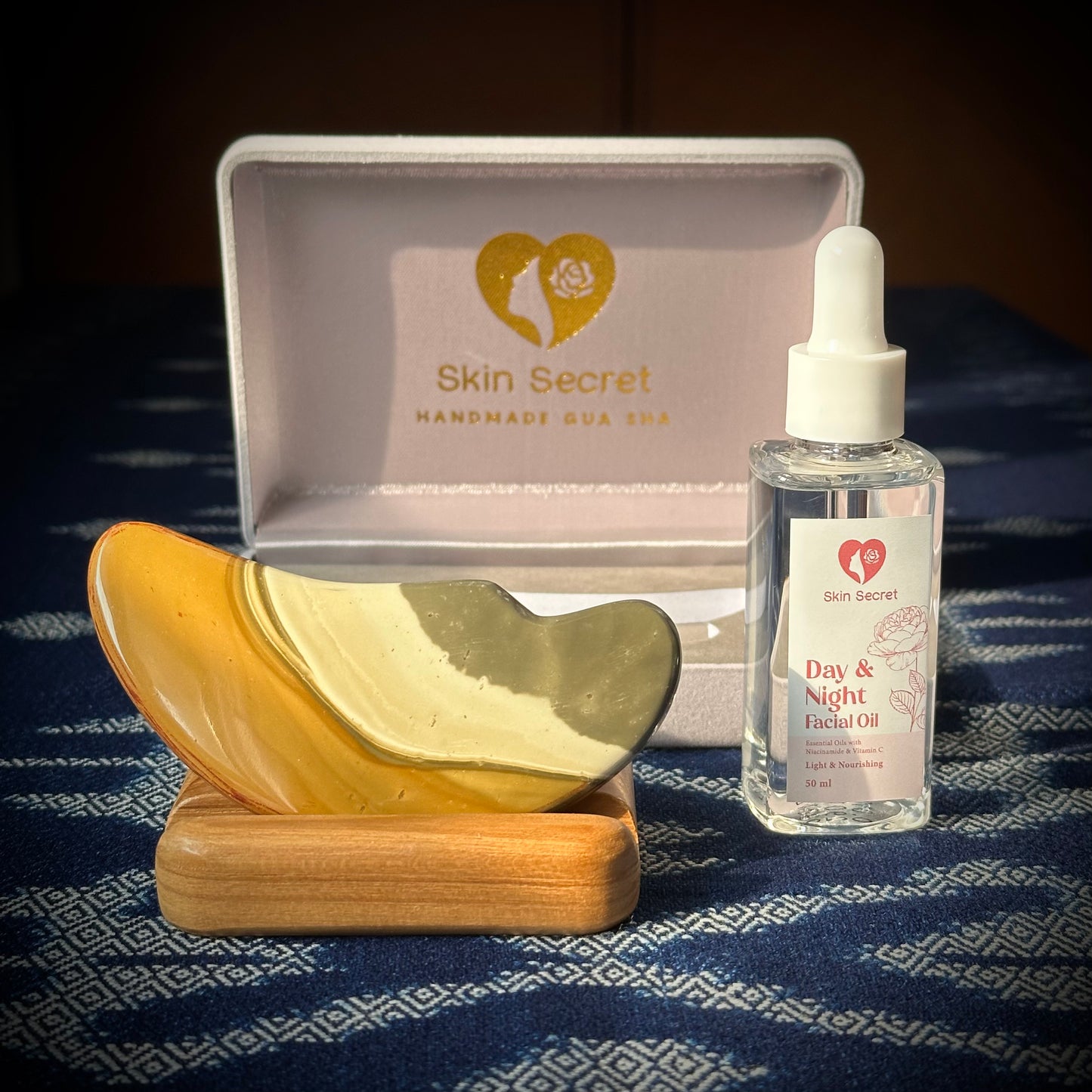 Jasper Moon Gua Sha Massage Set