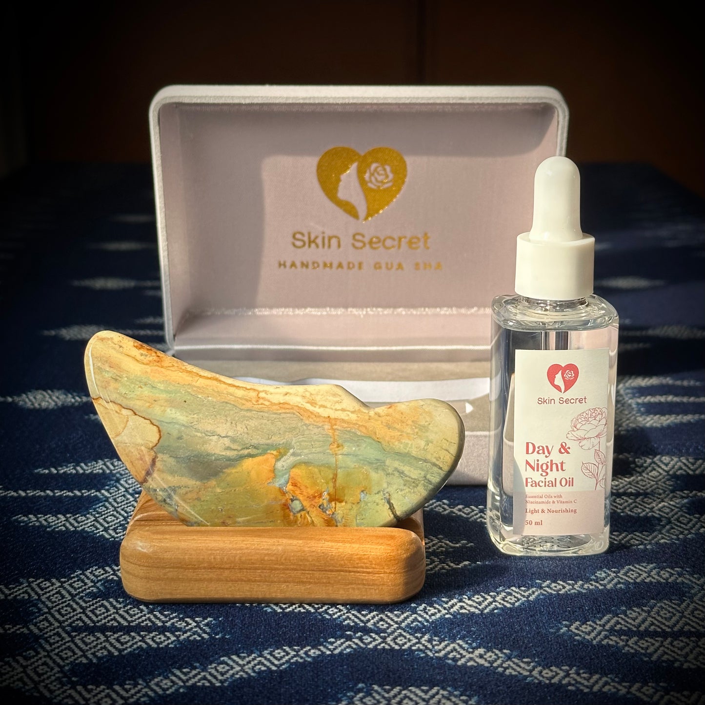 Jasper Moon Gua Sha Massage Set