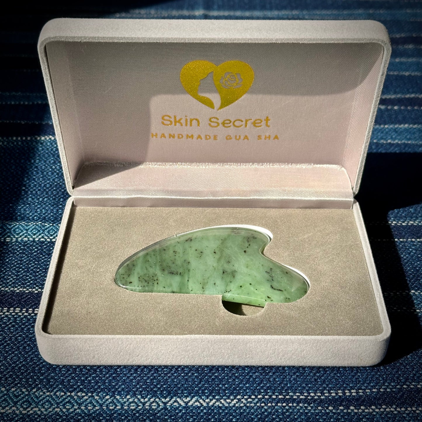 Skin Secret genuine nephrite jade gua sha facial massage tools